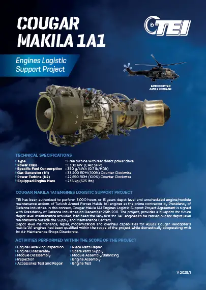 Cougar Makila 1A1 Engines Logistic Support Project
