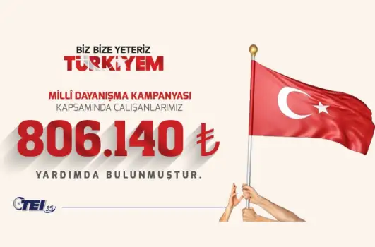 Millî Dayanışma Kampanyası’na TEI  Çalışanlarından Büyük Destek
