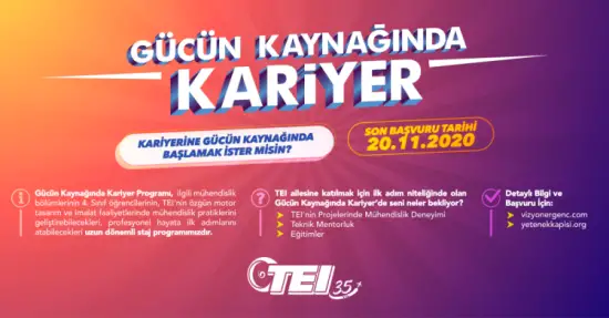 Gücün Kaynağında Kariyer Stajyer Mühendis Programı