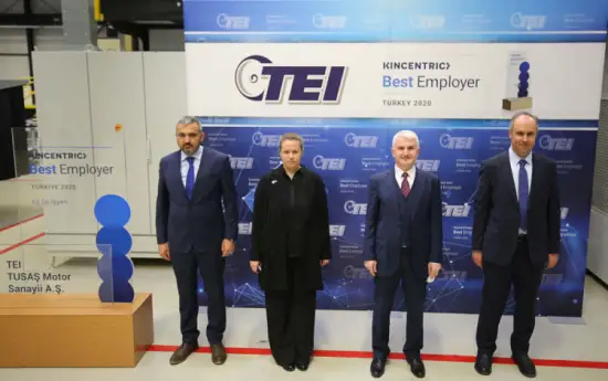 TEI, Kincentric Best Employers Türkiye Programında  4. Kez Ödül Sahibi Oldu