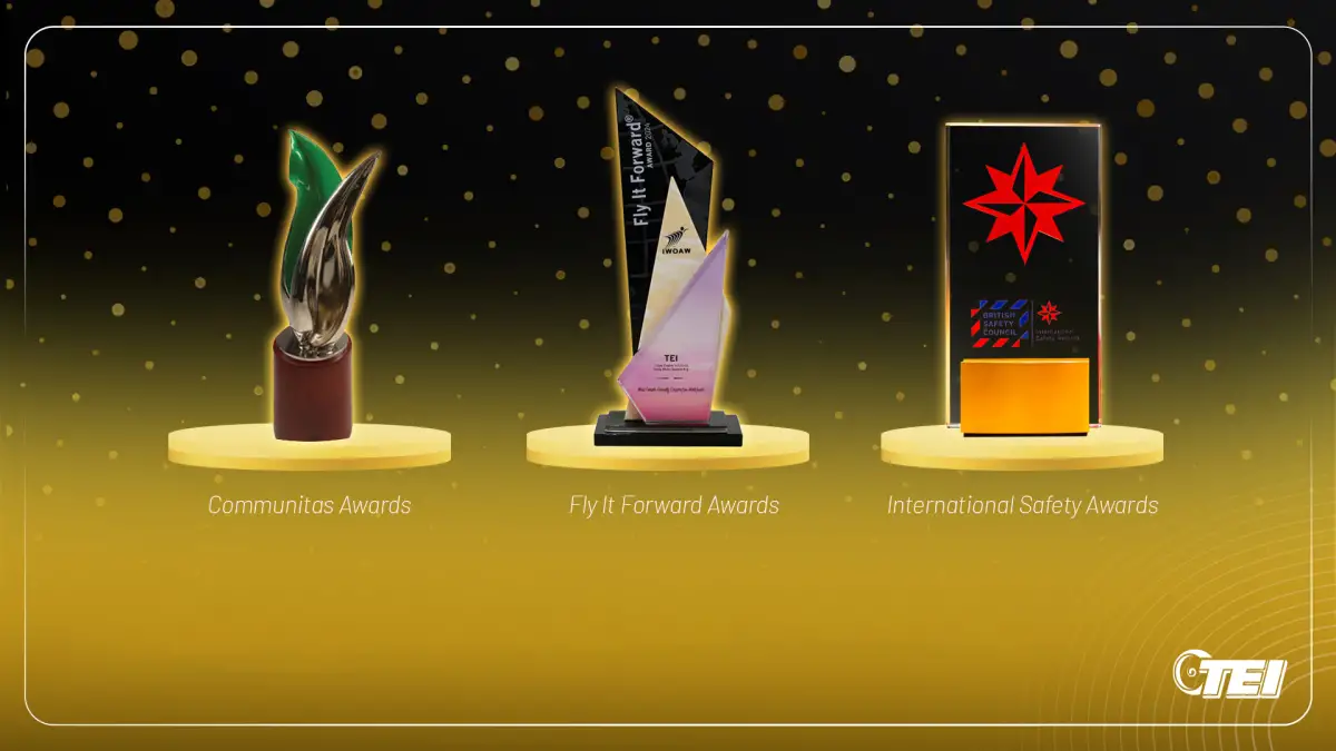 TEI Has Been Honored with Another 3 International Awards